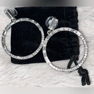 Crystal hoop earrings